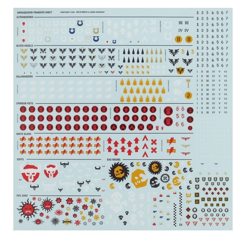 Decalcomanie space marines - decalcomanie,